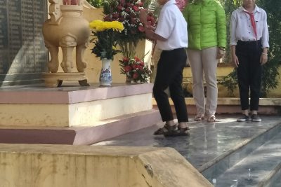 Tri ân các Anh Hùng Liệt Sỹ. Năm học 2019 – 2020